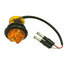 5627521 by BUYERS PRODUCTS - .75in. Round Marker Clearance Lights - 1 LED Amber with Male Bullets