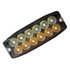 8890402 by BUYERS PRODUCTS - Strobe Light - 5 inches Amber/Clear, Dual Row, Ultra Thin, LED