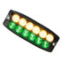 8890410 by BUYERS PRODUCTS - Strobe Light - 5 inches Amber/Green, Dual Row, Ultra Thin, LED