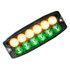 8890410 by BUYERS PRODUCTS - Strobe Light - 5 inches Amber/Green, Dual Row, Ultra Thin, LED