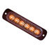 8892102 by BUYERS PRODUCTS - Strobe Light - 4.5 inches Wide, Amber/Clear, Dual Color, Thin, LED