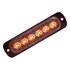 8892102 by BUYERS PRODUCTS - Strobe Light - 4.5 inches Wide, Amber/Clear, Dual Color, Thin, LED