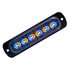 8892108 by BUYERS PRODUCTS - Strobe Light - 4.5 inches Wide, Amber/Blue, Dual Color, Thin, LED