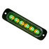 8892109 by BUYERS PRODUCTS - Strobe Light - 4.5 inches Wide, Amber/Green, Dual Color, Thin, LED