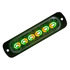 8892109 by BUYERS PRODUCTS - Strobe Light - 4.5 inches Wide, Amber/Green, Dual Color, Thin, LED