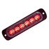 8892107 by BUYERS PRODUCTS - Strobe Light - 4.5inches Wide , Red/Clear,Dual Color Thin, LED