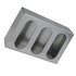 lb8133 by BUYERS PRODUCTS - Auxiliary Light Mounting Bracket - 8 x 13 x 3in., Triple Oval, Steel Gray Primer