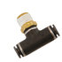 nbt0m25p25s by BUYERS PRODUCTS - Brass/Poly DOT Push-in Swivel Male Branch Tee 1/4in. Tube Od x 1/4 Pipe Thread