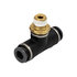 nbt0m25p125s by BUYERS PRODUCTS - Brass/Poly DOT Push-in Swivel Male Branch Tee 1/4in. Tube Od x 1/8 Pipe Thread