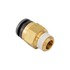 nc00m25p125 by BUYERS PRODUCTS - Brass/Poly DOT Push-in Male Connector 1/4in. Tube O.D. x 1/8in. Pipe Thread