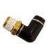 ne90m25p25s by BUYERS PRODUCTS - Brass/Poly DOT Push-in Swivel Male Elbow 1/4in. Tube Od x 1/4in. Pipe Thread