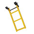 rs3y by BUYERS PRODUCTS - 3-Rung Yellow Retractable Truck Steps with Nonslip Tread - 17.38 x 35 Inch