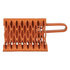 wc091061 by BUYERS PRODUCTS - Orange Powder Coated Galvanized Serrated Wheel Chock with Handle 9X10X6 Inch