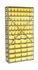 603441YL by GLOBAL INDUSTRIAL - Shelving - Steel, 36" x 12 x 72", 72 4" Height Yellow Plastic Bins, 13 Gray Shelves