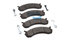 02040j2675 by BENDIX - Drum Brake Shoe and Lining Assembly - Front Disc Brakes, with Sensors