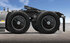 TR587-TWC by TORQUE PARTS - Wheel Hub Cap - Aerodynamic, 22.5 in., Black, ABS Plastic, for Semi Trailer Trucks