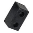 b6000l by BUYERS PRODUCTS - Multi-Purpose Stop Bumper - Black, Rubber, (2) 0.56" Hole Diameter