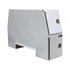bp826524w by BUYERS PRODUCTS - 65X24X82in. Offset Floor White Steel Backpack Truck Box - 13.3in. Offset