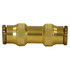 buc0p375 by BUYERS PRODUCTS - Air Brake Air Line Connector Fitting - Brass, Push-In, 3/8 in. Tube O.D.