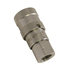 fm0608 by BUYERS PRODUCTS - Hydraulic Coupling / Adapter - 3/8 in. Male, Flush-Face, with 1/2 in. NPTF Port