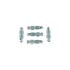 Carlson H9430 Brake Bleeder Screw Brake Bleeder Screw Set - Front