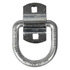 b38zw by BUYERS PRODUCTS - 1/2in. Forged D-Ring with 2-Hole Mounting Bracket - White Zinc Plated