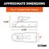 25128 by CURT MANUFACTURING - 1-7/8in. Straight-Tongue Coupler with Posi-Lock (2in. Channel; 2;000 lbs; Zinc)