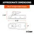 25131 by CURT MANUFACTURING - 1-7/8in. Straight-Tongue Coupler with Posi-Lock (3in. Channel; 2;000 lbs; Zinc)