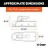 25135 by CURT MANUFACTURING - 2in. Straight-Tongue Coupler with Posi-Lock (2-1/2in. Channel; 3;500 lbs; Zinc)