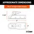 25100 by CURT MANUFACTURING - 2in. Straight-Tongue Coupler with Posi-Lock (3in. Channel; 5;000 lbs; Zinc)