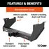 15010 by CURT MANUFACTURING - Commercial Duty Class 5 Hitch; 2-1/2in.; Select Silverado; Sierra HD