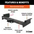 15402 by CURT MANUFACTURING - Xtra Duty Class 5 Trailer Hitch; 2in. Receiver; Select Ford F-350 Super Duty