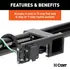 58003 by CURT MANUFACTURING - Easy-Mount Wiring Bracket for 4 or 5-Flat/6 or 7-Round (2-1/2in. Receiver)