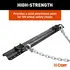 16612 by CURT MANUFACTURING - CURT 16612 CrossWing 5th Wheel Safety Chain Assembly with Rail Anchors