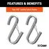 80136 by CURT MANUFACTURING - 43-7/8in. Safety Cables with 2 Snap Hooks (3;500 lbs; Vinyl-Coated; 2-Pack)