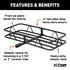 18145 by CURT MANUFACTURING - 48in. x 20in. Black Steel Basket Cargo Carrier (1-1/4in.; 2in. Adapter; 500 lbs.