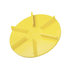 1308901 by BUYERS PRODUCTS - Vehicle-Mounted Salt Spreader Spinner - 18 in. O.D, Yellow, Poly, Clockwise