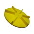 1308902 by BUYERS PRODUCTS - Vehicle-Mounted Salt Spreader Spinner - 18 in. O.D, Yellow, Poly, Clockwise