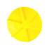 1308907 by BUYERS PRODUCTS - Vehicle-Mounted Salt Spreader Spinner - 24 in. O.D, Yellow, Poly, Clockwise