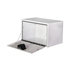 1703203 by BUYERS PRODUCTS - 14 x 16 x 30in. White Steel Underbody Truck Box with Paddle Latch