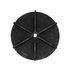 3008045 by BUYERS PRODUCTS - Vehicle-Mounted Salt Spreader Spinner - 11-1/2 in., 1 in. Shaft, Poly, Black