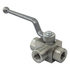 hbv3w038 by BUYERS PRODUCTS - Automatic Transmission Line Blow Off Ball Valve - 3/8 in. NPTF, 3-Port , High Pressure