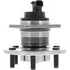 NTN WE61048 Wheel Bearing and Hub Assembly Wheel Bearing and Hub Assembly - Steel, Natural, with Wheel Studs