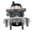 WE61866 by NTN - Wheel Bearing and Hub Assembly - Steel, Natural, with Wheel Studs