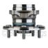 WE60864 by NTN - Wheel Bearing and Hub Assembly - Steel, Natural, with Wheel Studs