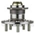 WE60871 by NTN - Wheel Bearing and Hub Assembly - Steel, Natural, with Wheel Studs