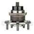 WE61257 by NTN - Wheel Bearing and Hub Assembly - Steel, Natural, with Wheel Studs