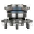 NTN WE61287 Wheel Bearing and Hub Assembly Wheel Bearing and Hub Assembly - Steel, Natural, with Wheel Studs