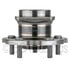 WE61489 by NTN - Wheel Bearing and Hub Assembly - Steel, Natural, with Wheel Studs