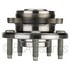 WE61532 by NTN - Wheel Bearing and Hub Assembly - Steel, Natural, with Wheel Studs